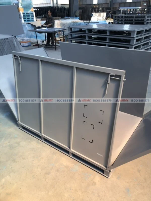 Pallet thùng sắt
