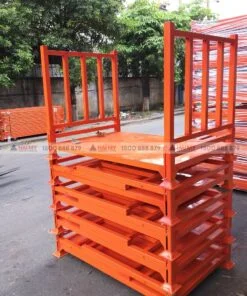 Pallet xếp chồng gấp sơn tĩnh điện